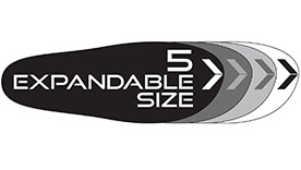 5 Adjustable sizes