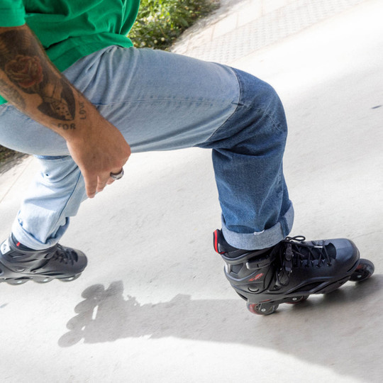 Zestaw Rolki Rollerblade RB 80 Black Red + kask + ochraniacze
