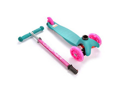 Hulajnoga Meteor trójkołowa z kółkami LED Tuckan Turkusowo-Różowa 2021