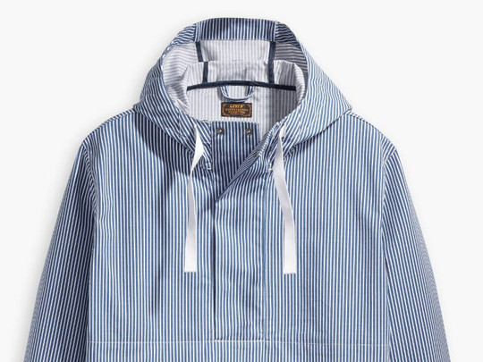 Kurtka Levis Skateboarding ANORAK BLUE SEERSUCKER RIPSTOP (39479-0000) S/S 2018