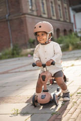 Jeździk i Hulajnoga Scootandride 2W1 z rączką do prowadzenia Mocha Highwaykick 1 Push and Go 