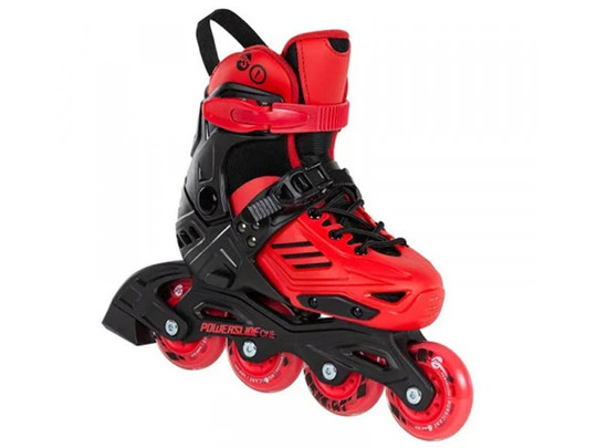 Rolki Powerslide One Urban Khaan Jr. Czerwone LTD 2020 + ochraniacze powerslide 2020 butterfly