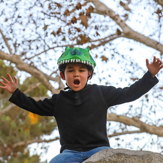 Kask juniorski C-PREME T-REX AWESOME Green
