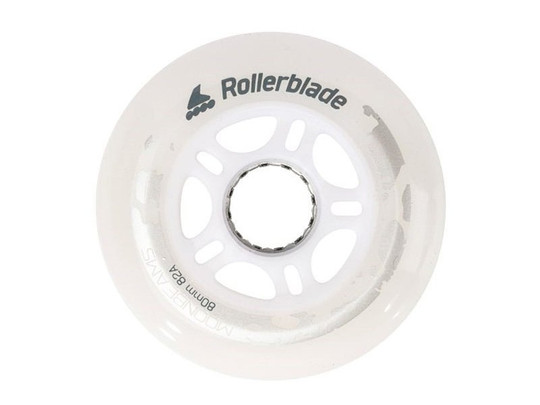 Kółka świecące do rolek Rollerblade Moonbeams Led WH 80mm/82A 4 Szt..