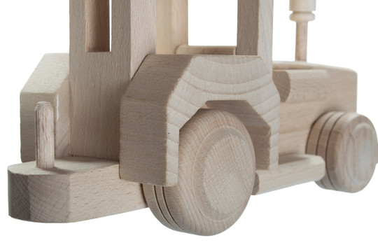 Drewniana zabawka John Paddle - Traktor