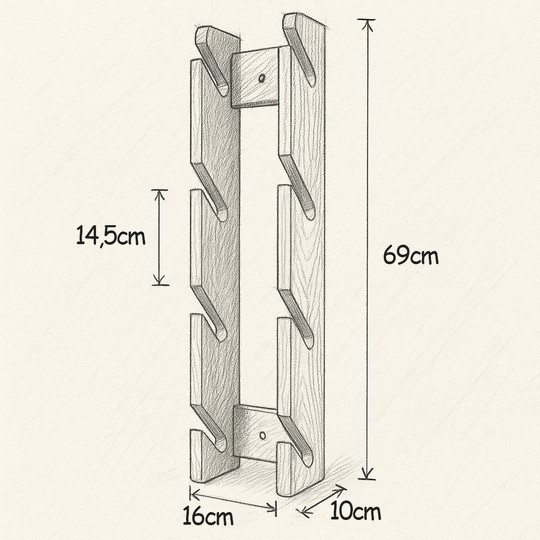 Wieszak John Paddle Snow Rack 4 na deski snowboardowe, kite, wake i skate