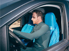 Pokrowiec na fotel samochodowy Surf Logic Car Seat Cover Black & Navy