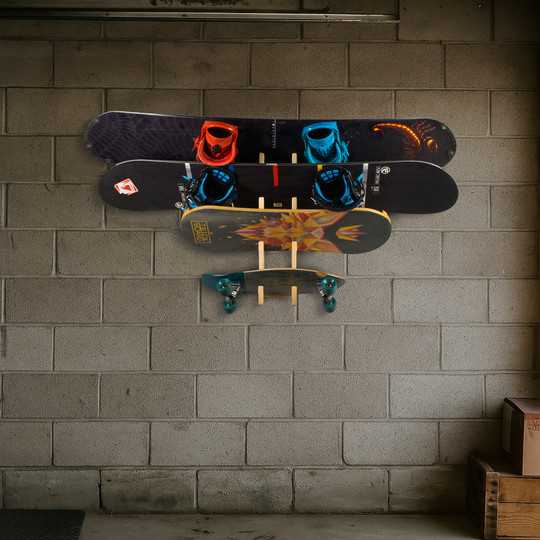 Wieszak John Paddle Snow Rack 4 na deski snowboardowe, kite, wake i skate