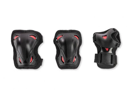 Zestaw ochraniaczy Rollerblade Skate Gear Junior 3 Pack Black Red 2021