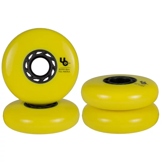 Zestaw 4 kółek Powerslide Undercover Team Yellow 80mm 86A