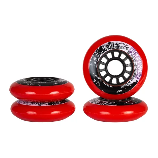 Zestaw 4 kółek Powerslide Hurricane 80mm 85A Red