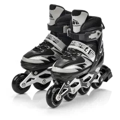 Rolki Regulowane Meteor 4w1 Seasons Black LED
