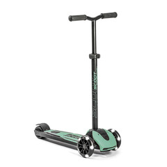 Hulajnoga składana ze świecącymi kółkami Scootandride Highwaykick 5 LED 5+ Forest