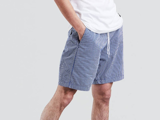 Spodenki Levis Skateboarding Easy Short SE BLUE SEERSUCKER RIPSTOP (39438-0000) S/S 2018