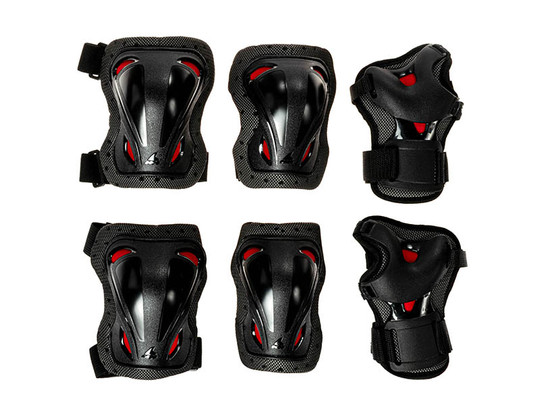 Rolki Rollerblade Cube Black / Red + kask + ochraniacze 2020