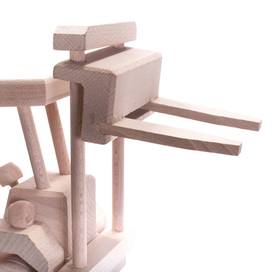 Drewniana zabawka skarbonka John Paddle - Wózek Widłowy