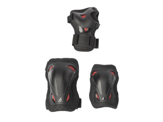 Zestaw ochraniaczy Rollerblade Skate Gear Junior 3 Pack Black Red 2021