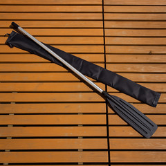 Aluminiowe Wiosło pontonowe do pontonu łodzi John Paddle z pokrowcem (komplet - 2 sztuki)