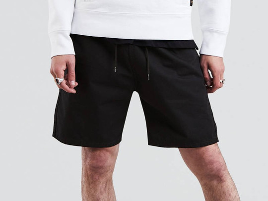 Spodenki Levis Skateboarding Easy Short SE BLACK RIPSTOP (39438-0001) S/S 2018