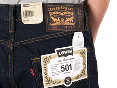 Spodnie Levis Skateboarding 501 Original Indigo Rinse (35747-0019) S/S 2018