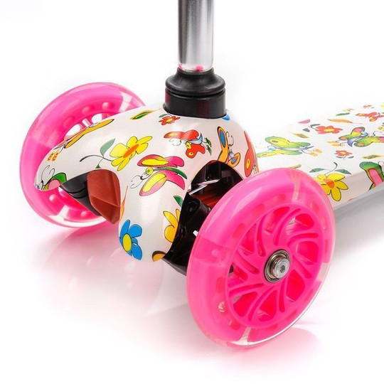 Hulajnoga Meteor trójkołowa z kółkami LED Tuckan Butterflies 2020