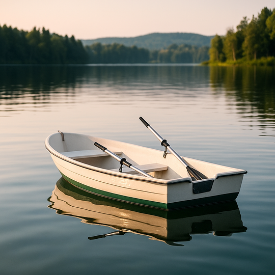 Aluminiowe Wiosło Szalupowe Rozkładane do łodzi John Paddle + manszeta (komplet - 2 sztuki)