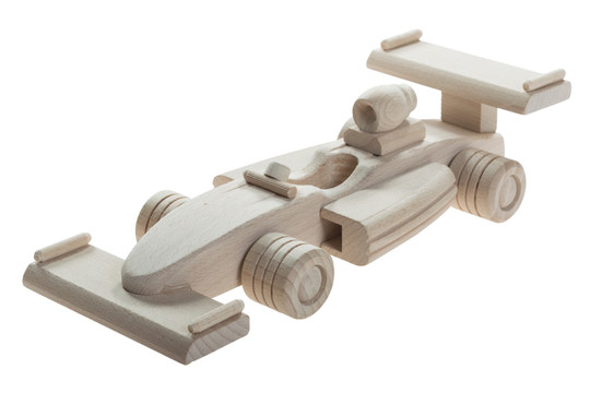 Drewniana zabawka John Paddle - Wyścigówka
