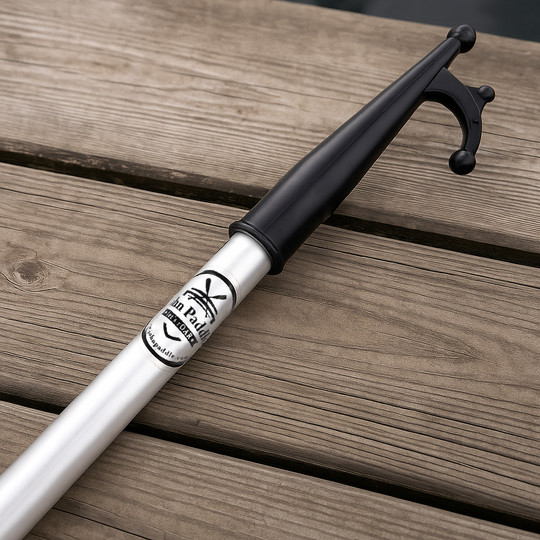Aluminiowy Bosak John Paddle z Hakiem Manewrowym 180cm i Uchwytem Antypoślizgowym z Pokrowcem 