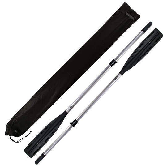 Aluminiowe Wiosło Szalupowe do łodzi John Paddle + manszeta + Pokrowiec (komplet - 2 sztuki) 