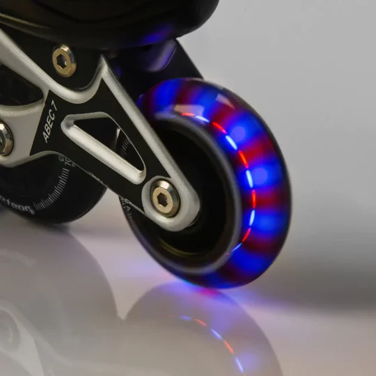 Rolki Regulowane Meteor 4w1 Seasons Black LED