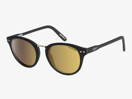 Okulary Roxy przeciwsłoneczne Junipers PLZ J XKKY Shiny Black Gold/Flash PLRZD Polaryzacja