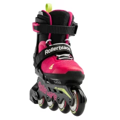 Zestaw Rolki Rollerblade Microblade G Pink Light Green + kask + ocharaniacze
