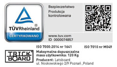Trickboard Summer New + Dywan do Trickboarda; z Atestem