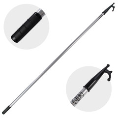 Aluminiowy Bosak John Paddle z Hakiem Manewrowym 180cm i Uchwytem Antypoślizgowym 