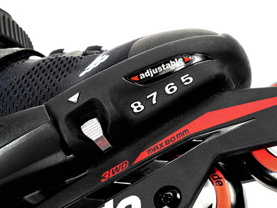 Rolki Rollerblade Cube Black / Red + kask + ochraniacze 2020