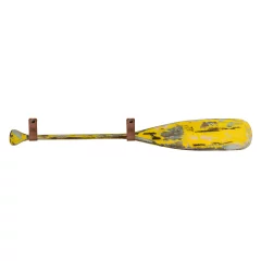 Pagaj John Paddle Ozdoba Postarzany 110 cm WZ5 ze skórzanymi poziomymi zawieszkami