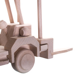 Drewniana zabawka skarbonka John Paddle - Wózek Widłowy