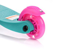 Hulajnoga Meteor trójkołowa z kółkami LED Tuckan Turkusowo-Różowa 2021
