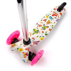 Hulajnoga Meteor trójkołowa z kółkami LED Tuckan Butterflies 2020