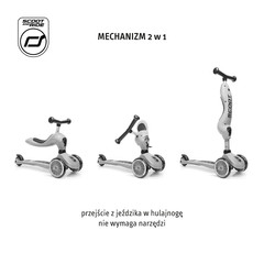 Jeździk i Hulajnoga Scootandride 2W1 z rączką do prowadzenia Mocha Highwaykick 1 Push and Go 