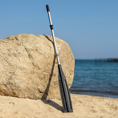 Aluminiowe Wiosło Szalupowe Rozkładane do łodzi John Paddle + manszeta + pokrowiec (komplet - 2 sztuki)