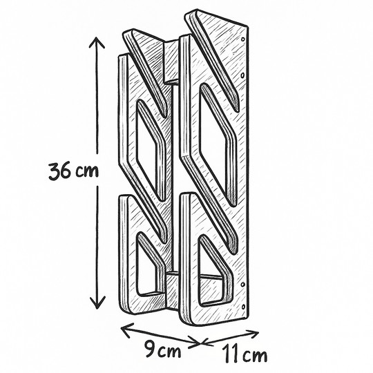 Wieszak John Paddle SKATE 2 na 2 deski snowboard, deskorolka, kite, wake, trickboard, longboard