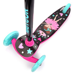 Hulajnoga trójkołowa Meteor Funny Pink LED