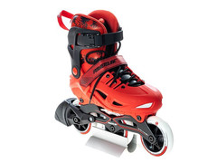 Rolki Powerslide Phuzion Universe Red 2019 + ochraniacze powerslide 2020 butterfly