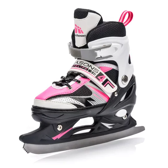 Rolki Regulowane Meteor 4w1 Seasons Pink LED