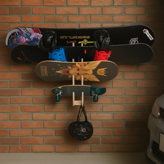 Wieszak John Paddle SKATE 4 na 4 deski snowboard, deskorolka, kite, wake, trickboard, longboard
