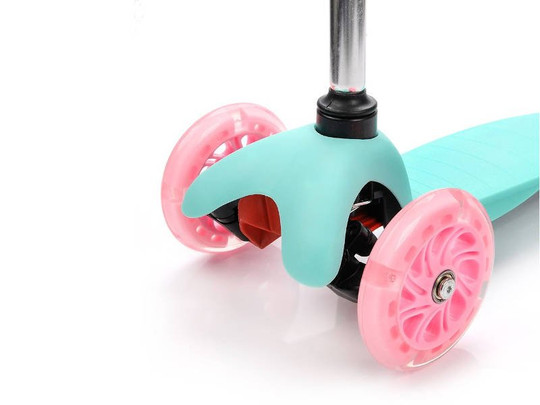 Hulajnoga Meteor trójkołowa z kółkami LED Tuckan Miętowo-Różowa 2021