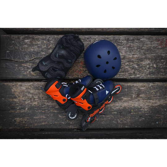 Kask Rollerblade RB JR Helmet Midnight Blue Orange 