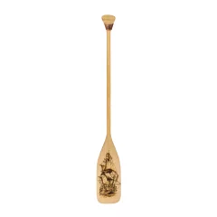 Pagaj John Paddle Beavertail Ozdoba Wypalany 110 cm WZ5 ze skórzaną pionową zawieszką