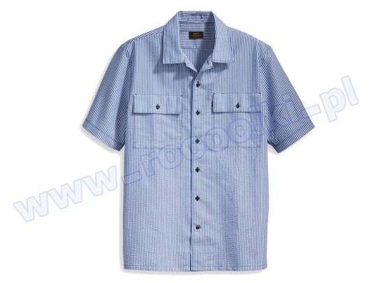 Koszula Levis Skateboarding SS Button Down Blue Seersucker (39432-0000) S/S 2018